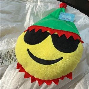 Christmas emoji pillow